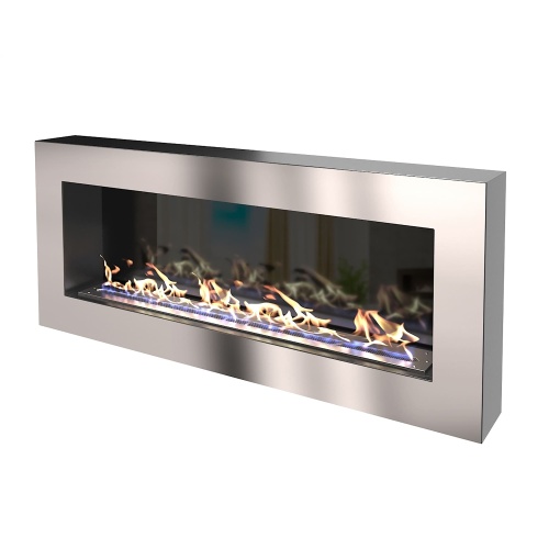 Биокамин "Русский огонь" Хай-тек 1100N настенный с декоративным стеклом (стемалитом)