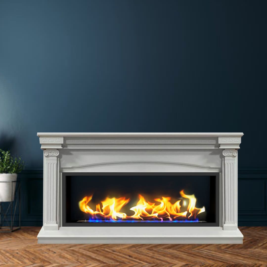 Биокамин в линейном портале "Русский огонь" Николь с защитным стеклом по цене 104 600 руб.