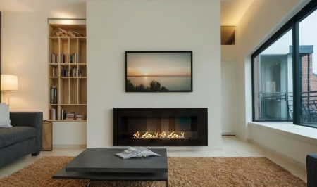 Биокамин "Русский огонь" Лофт 1100V встраиваемый с защитным стеклом по цене 29 250 руб.