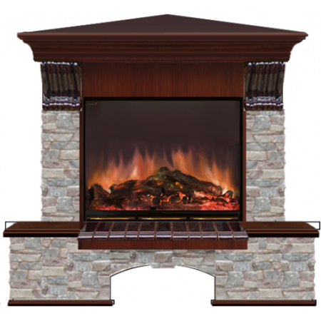 Бостон Грот цветной угловой (красное дерево)+Arte 23