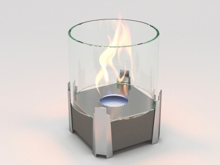 Настольный биокамин Lux Fire "Рондо" S Серебро по цене 12 760 руб.